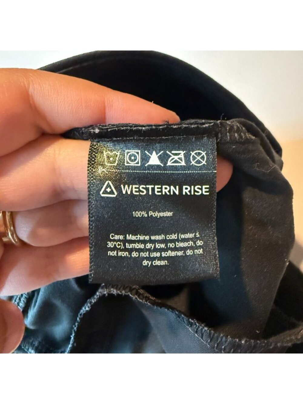 Western Rise Men 31 Athletic Shorts Performance Black Activewear Gym Stretch - Picture 4 of 9